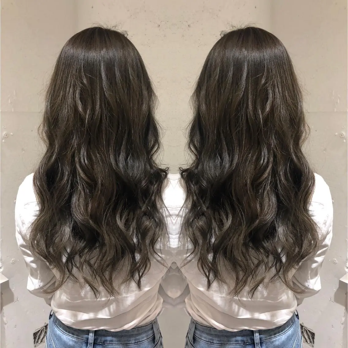 ロング カット ヘアカラー トリートメント あらき ちさとのヘアスタイル