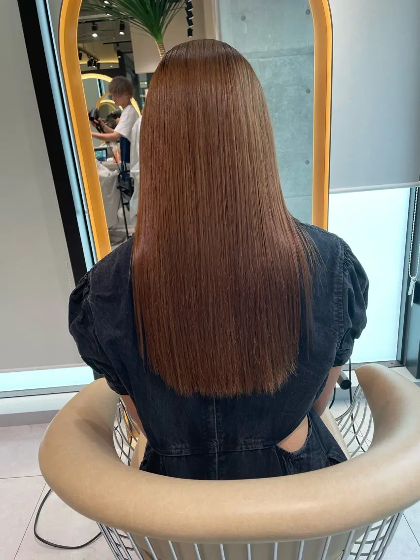 ロング カラー カット 縮毛矯正 トリートメント 《髪質改善✖️オリー ブ🧸》小嶋拓也のヘアスタイル