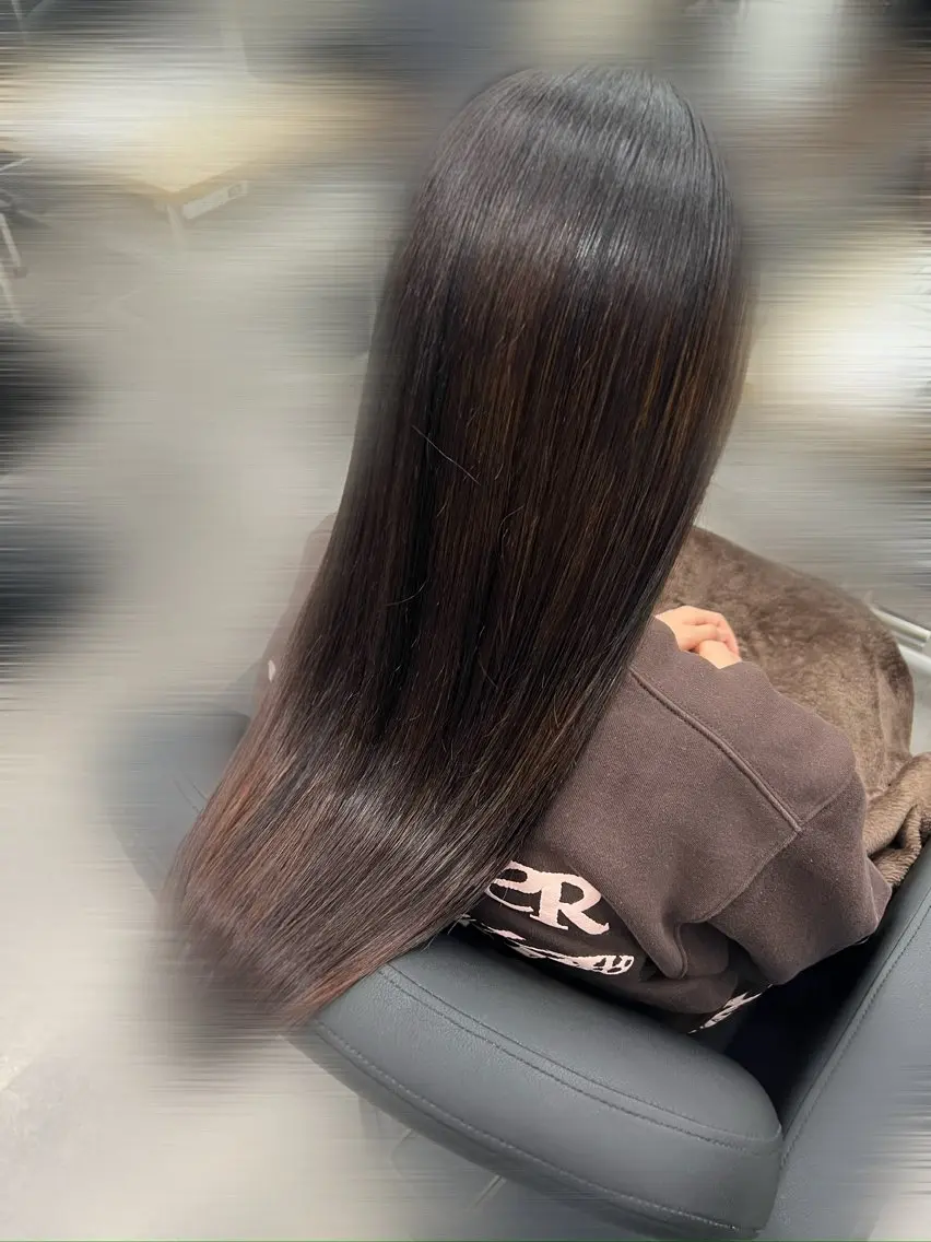 ロング 縮毛矯正 トリートメント 🐶 NARUMI🐶のヘアスタイル