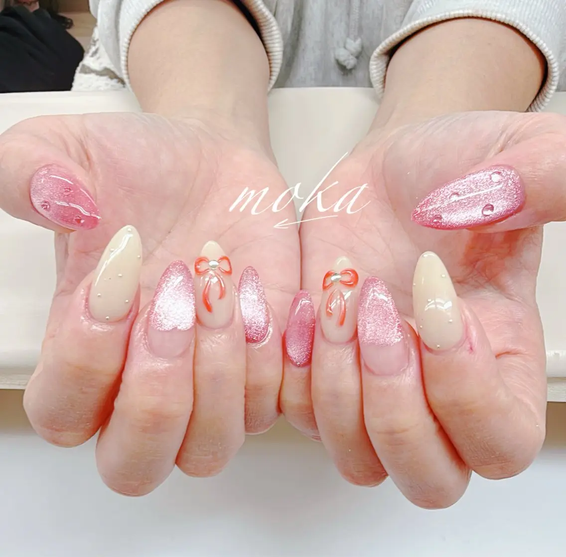 ネイル ハンドネイル ハンドケア 胡蝶蘭レディースサロ ンNailMOKAのネイルデザイン