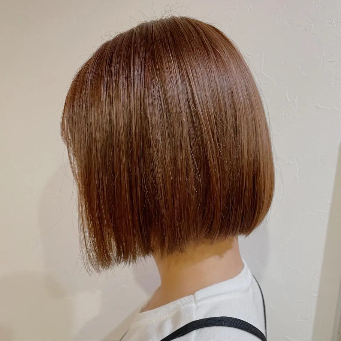 ショート カラー ベージュカラー ボブ なつき/艶ピンク/ girly hairのヘアスタイル