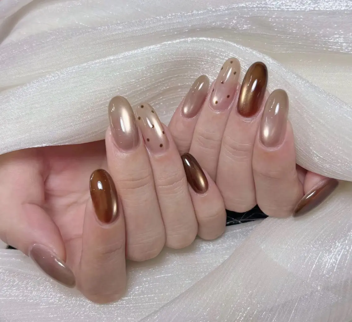 ネイル アートネイル ジェルネイル 韓国ネイル ニュアンスネイル シンプルネイル ハンドネイル ハンドケア Anna Melia Nailのネイルデザイン