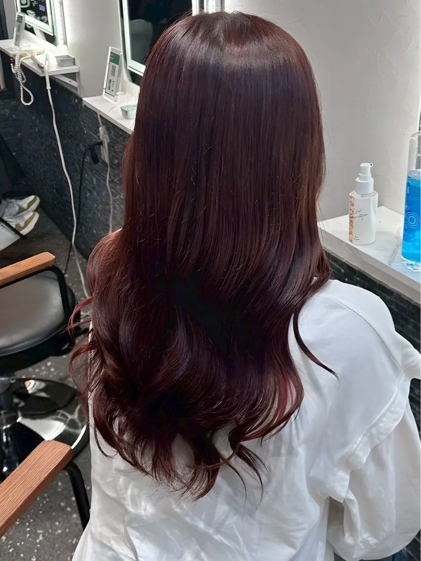 セミロング ヘアカラー トリートメント 髪質改善/美髪矯正 /高田馬場/Renのヘアスタイル