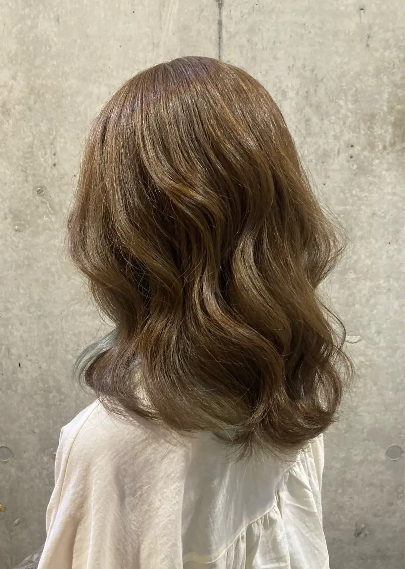 ミディアム カラー ヘアカラー 横浜美容室／暖色系 michika🌹のヘアスタイル