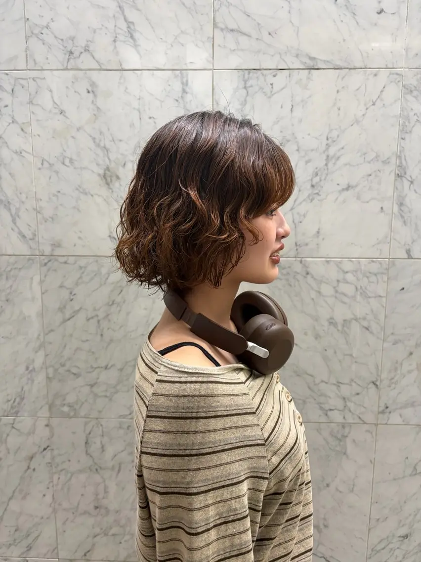 パーマ Bob /似合わせ color唯菜ユイナのヘアスタイル
