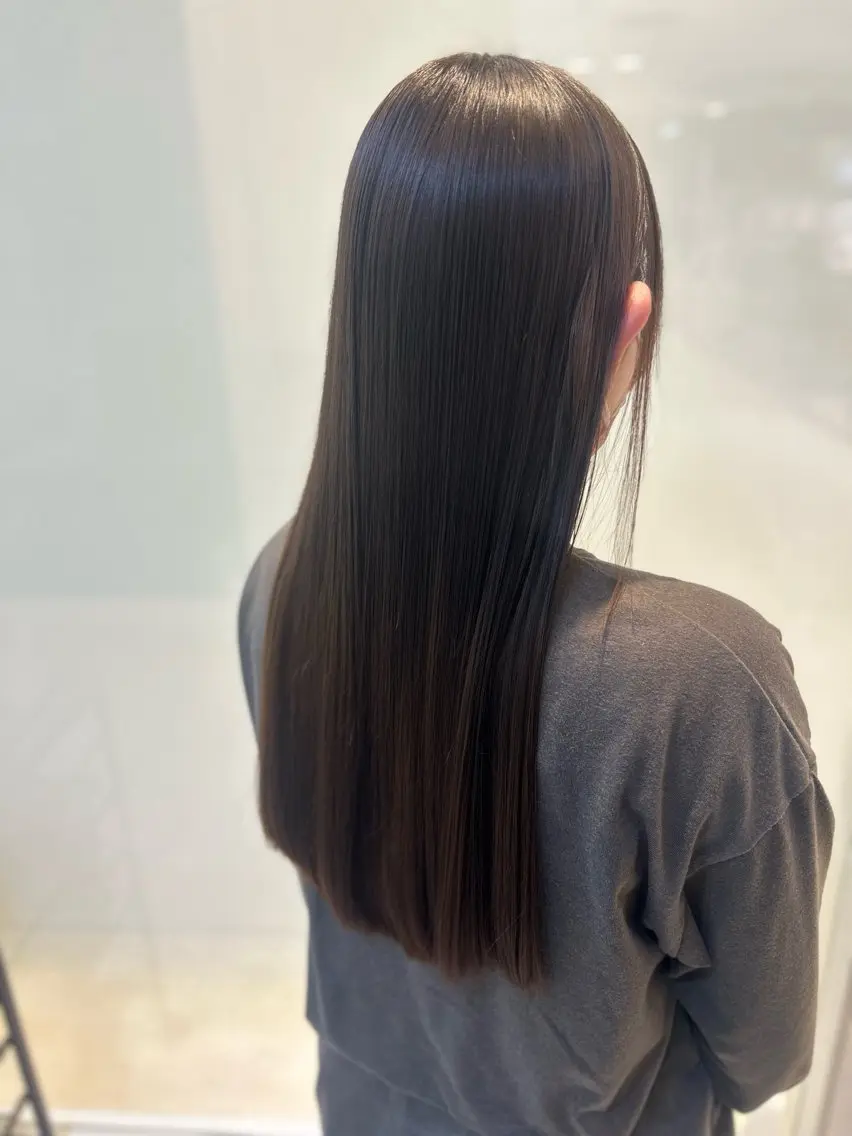 ロング パーマ 縮毛矯正/髪質改善/ 艶髪ササキナツミのヘアスタイル