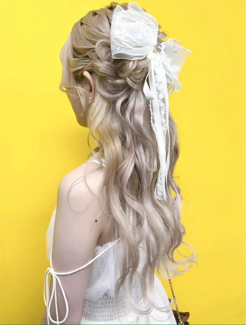 ロング ヘアアレンジ ヘアセット 新宿｜ヘアセット専門 ｜aira*｡ﾟのヘアスタイル