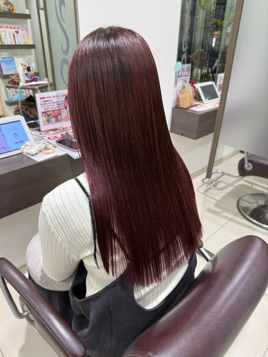 ロング カラー ラベンダーカラー ピンクカラー ピンクラベンダー ヘアカラー ブリーチ/ハイトーン /渋沢/みなのヘアスタイル
