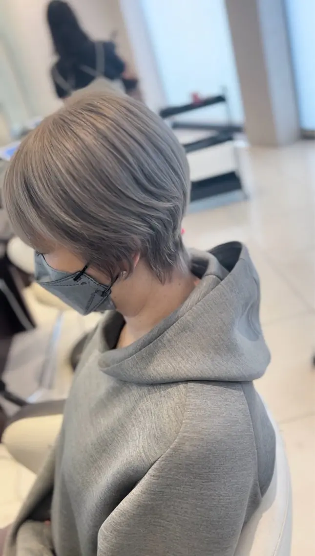 ショート ヘアカラー earth甲府昭和店 東 允のヘアスタイル