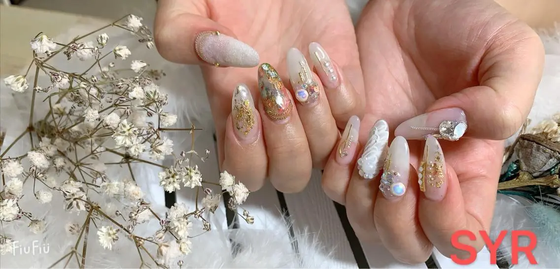 ネイル アートネイル スカルプネイル SYR nail salonのネイルデザイン