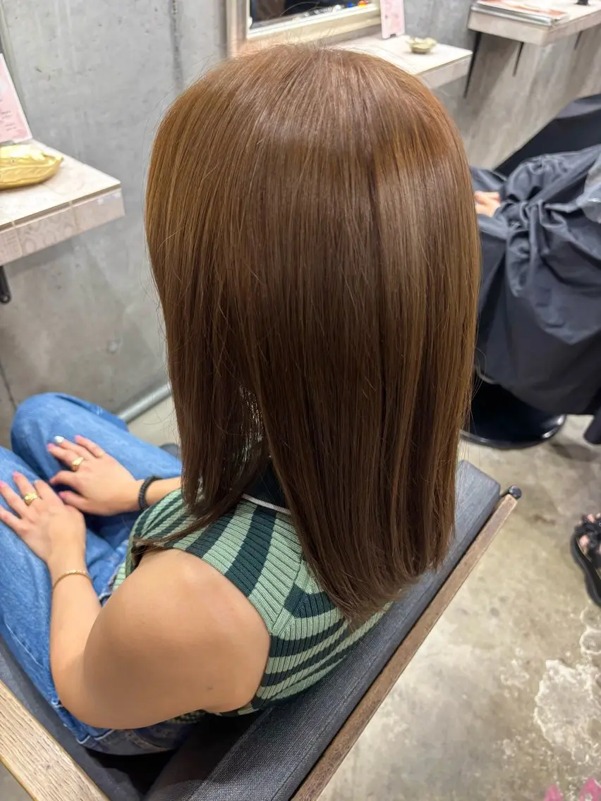 カラー ヘアカラー カラーモデル 募集🤍ྀི麗央のヘアスタイル
