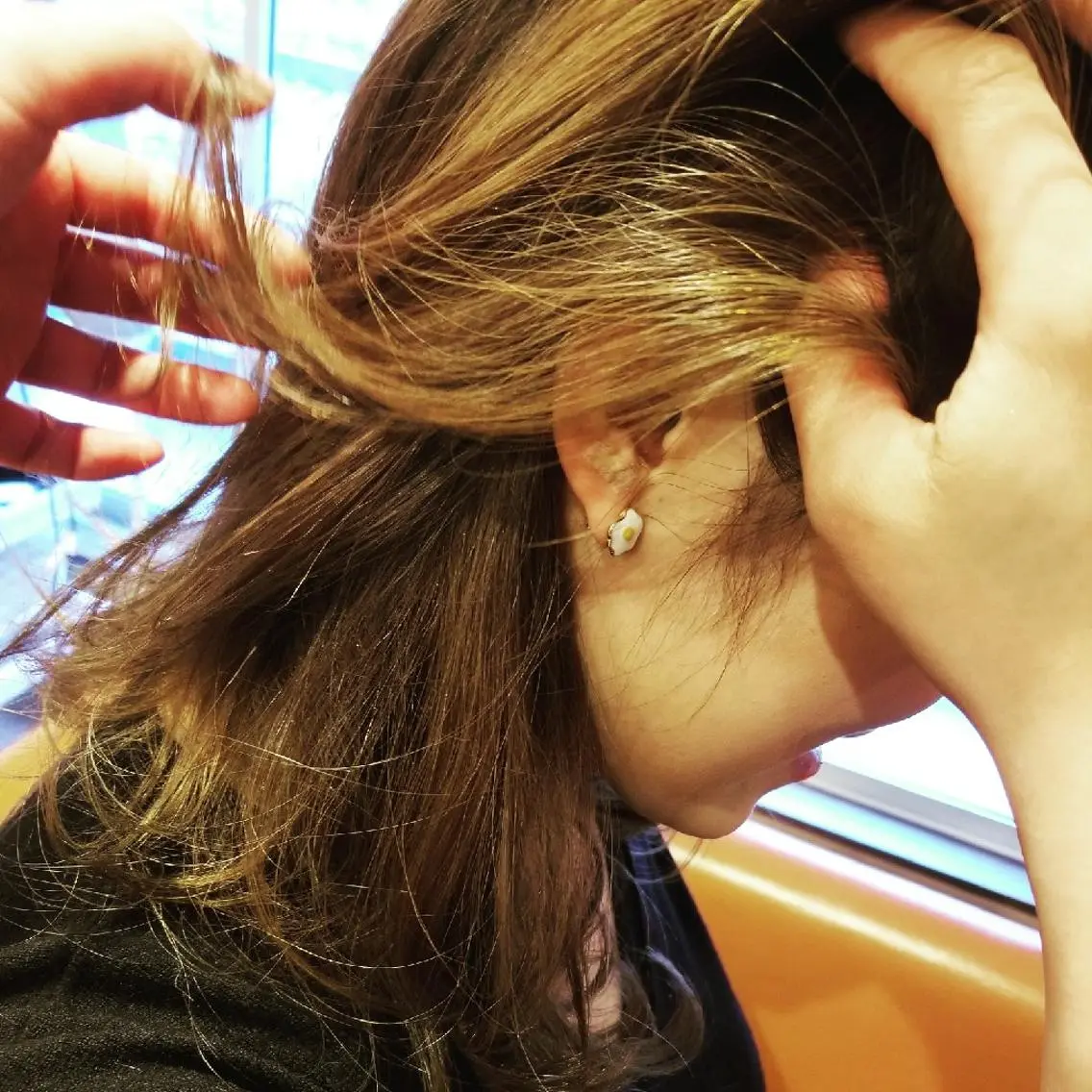 ミディアム カラー アディクシーカラー 外国人風カラー トリートメント spa hair ark 富井直美のヘアスタイル