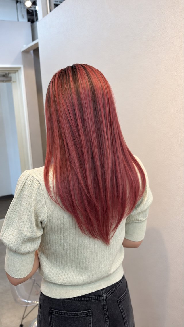 セミロング ヘアカラー ALLEN hair 梅田店のヘアスタイル