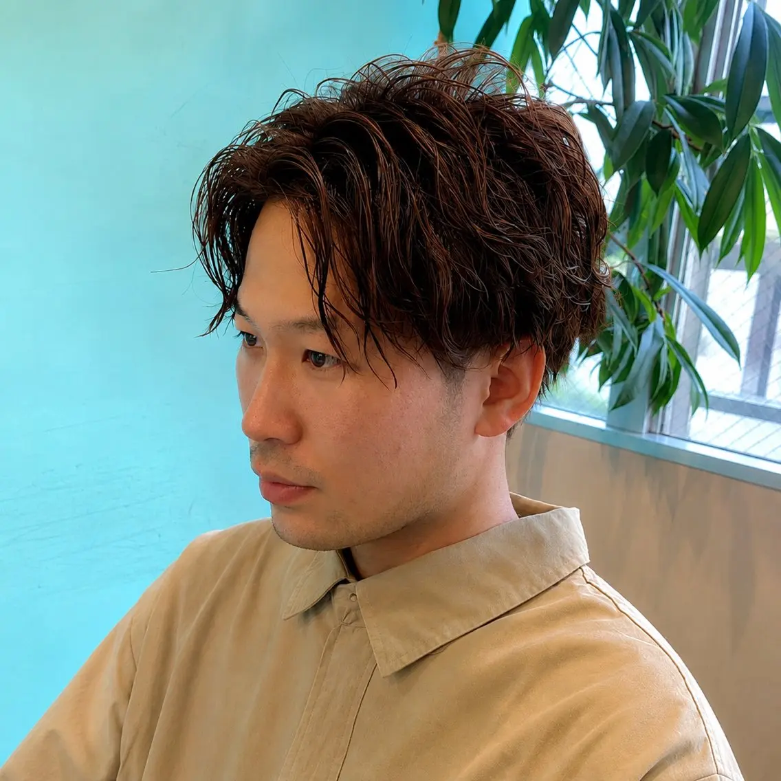 パーマ メンズ カット パーマ 田村 汐織のヘアスタイル