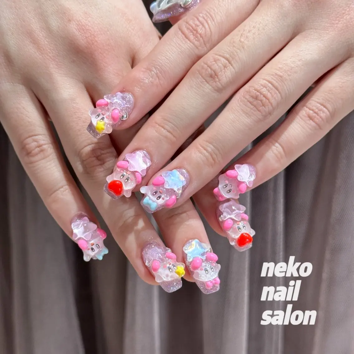 ネイル フラッシュネイル neko nailのネイルデザイン