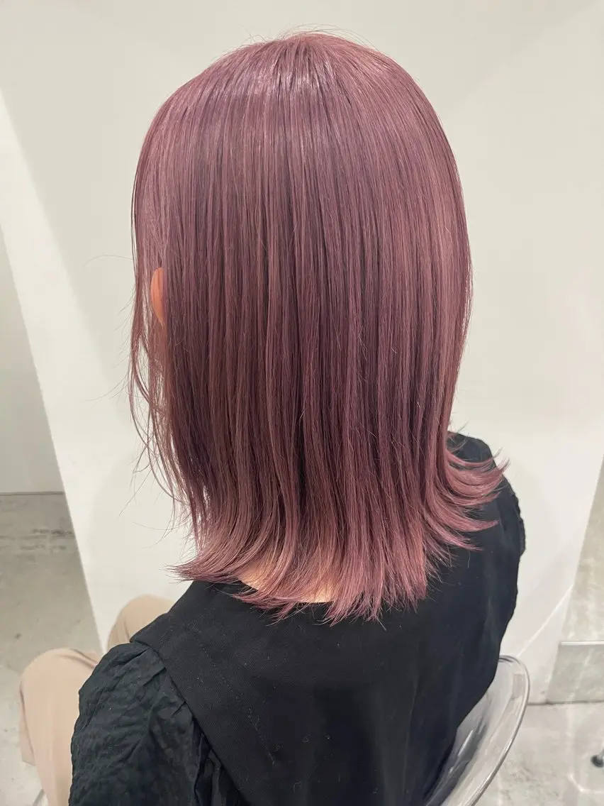 カラー 広島:ミルキーカラー tsumaのヘアスタイル