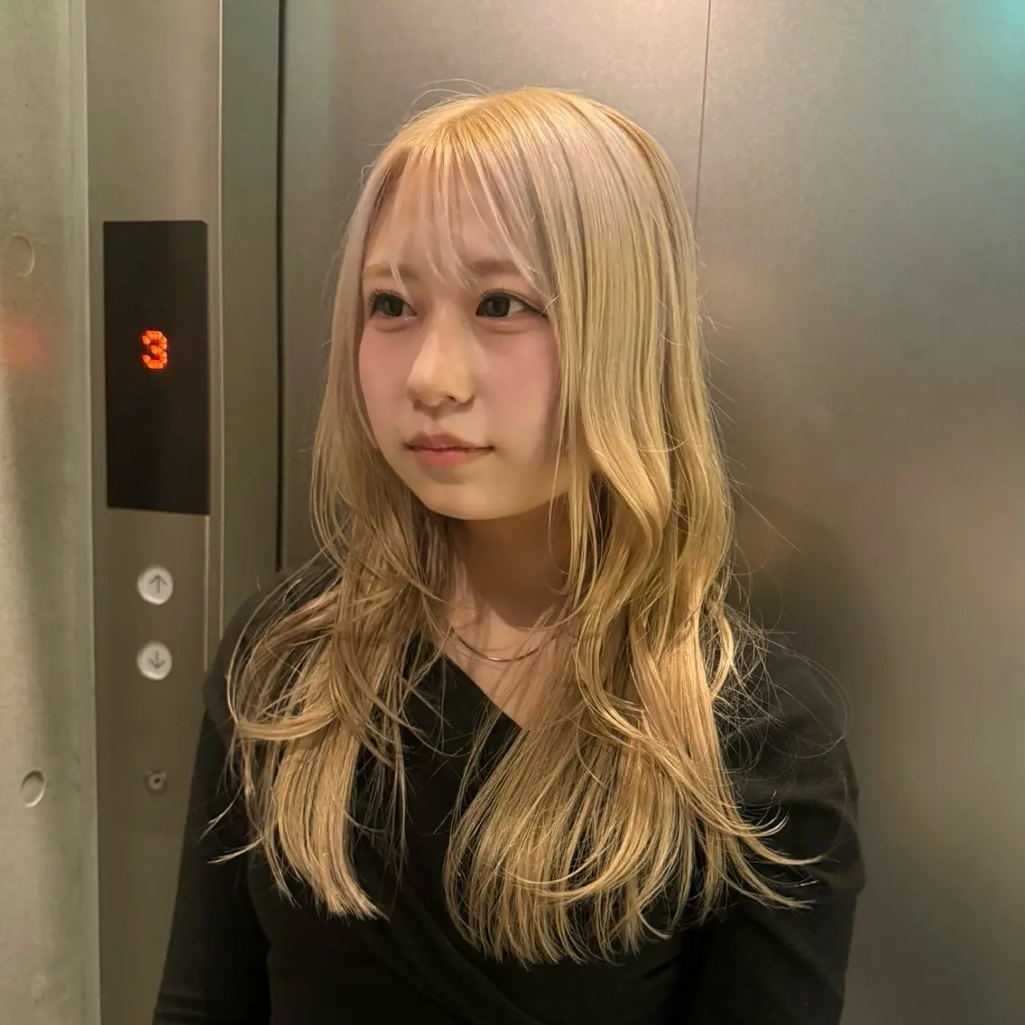 ロング カラー カット ヘアカラー トリートメント 柔め透明感血色カラー 暖色/レイヤー/ゆいのヘアスタイル