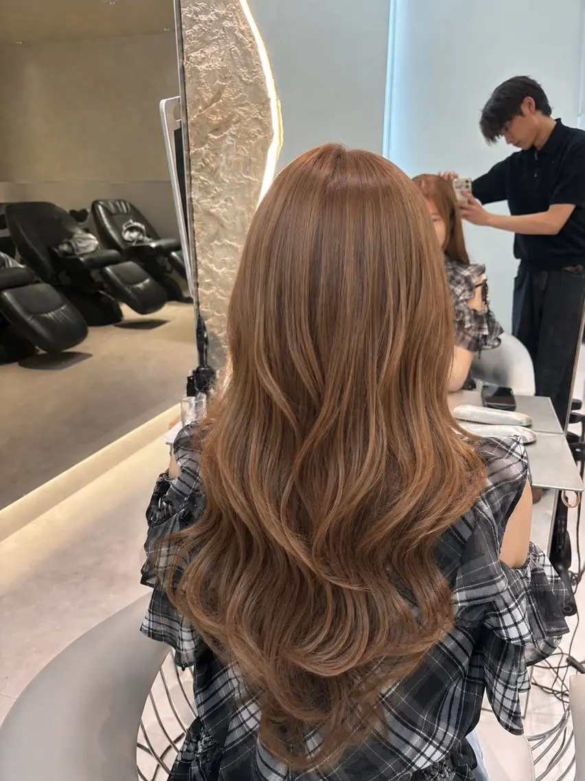 カラー ベージュカラー 【コスパ抜群】 竹下柊也のヘアスタイル