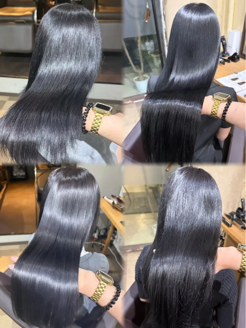 ロング ヘアカラー トリートメント ⠀ 流菜のヘアスタイル