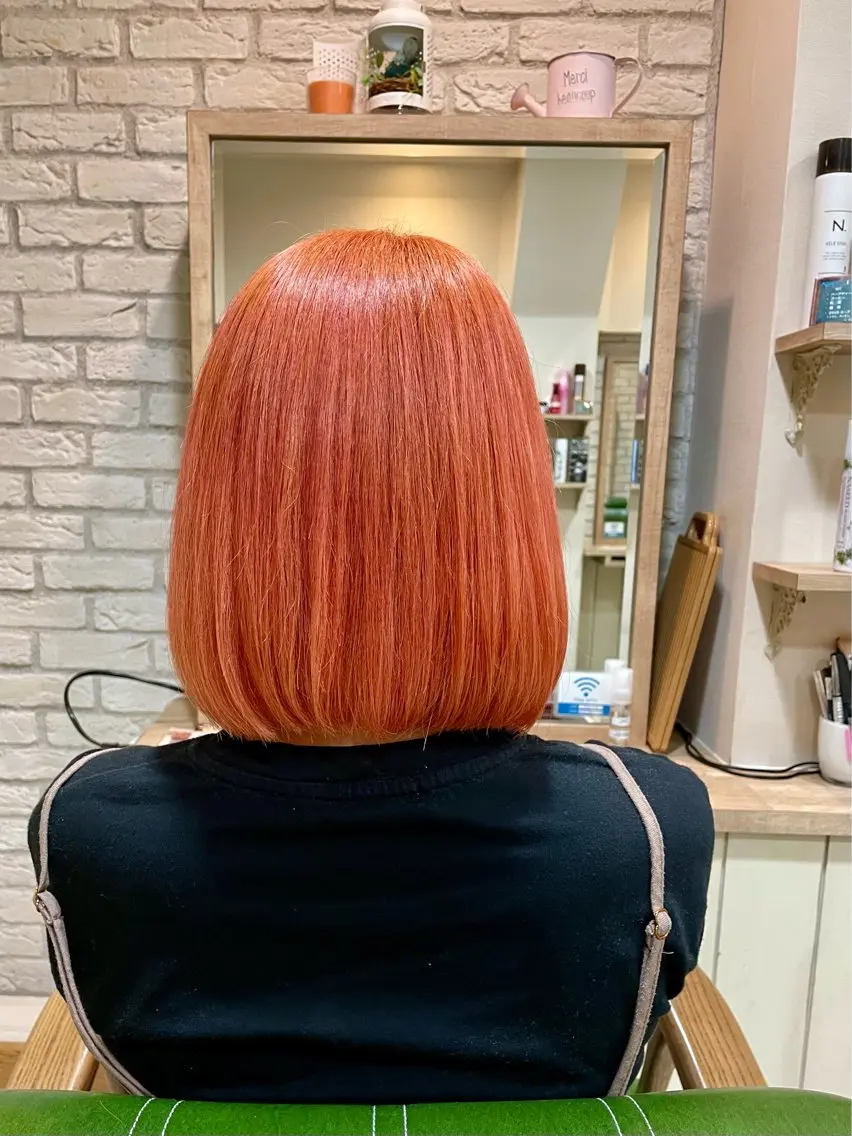 ミディアム カラー ブリーチ 清水 有実子のヘアスタイル
