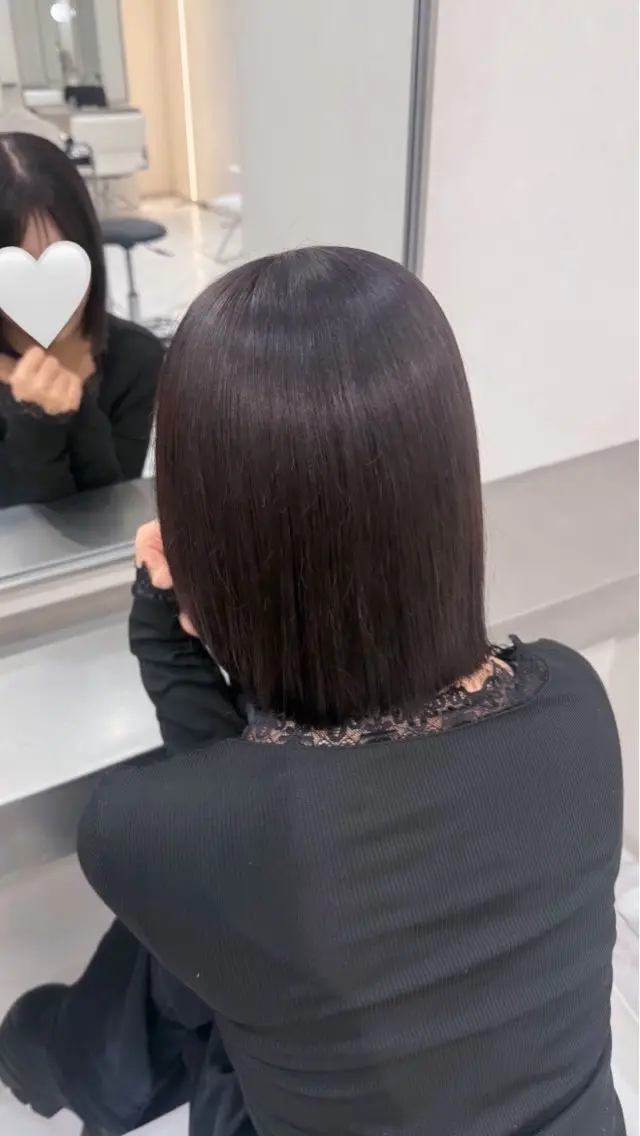 カラー 透明感カラー ラベンダーカラー 速水 星來のヘアスタイル