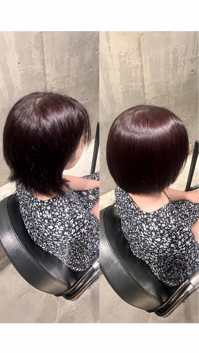 ショート トリートメント 縮毛矯正 🌼かとう なぎさ🌼のヘアスタイル