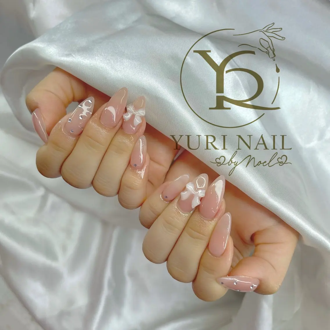 ネイル チークネイル フットネイル フレンチネイル グラデーション キラキラネイル ハンドネイル フットネイル ハンドケア YURI Nail Funabashiのネイルデザイン