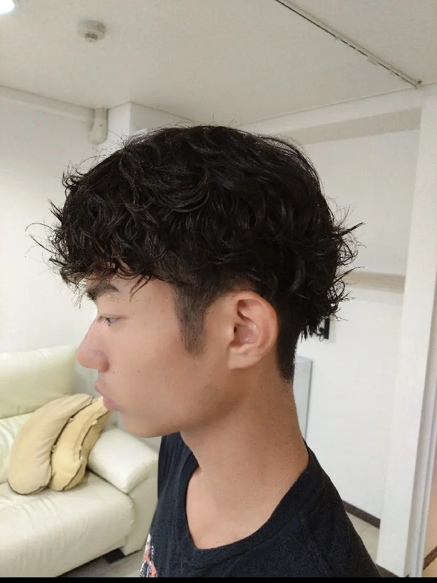 ショート パーマ メンズ カット パーマ 袋町【シナリオ】 Scenarioのヘアスタイル