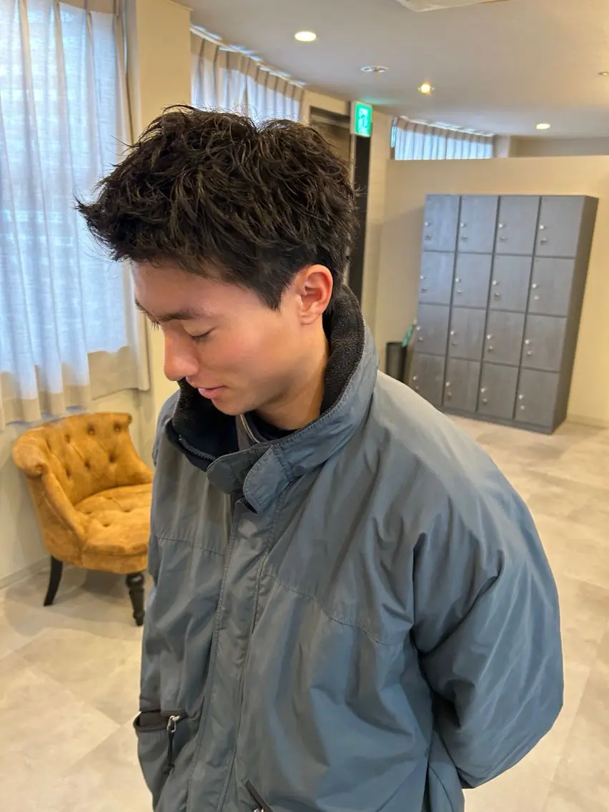 パーマ メンズ 神谷 凪のヘアスタイル
