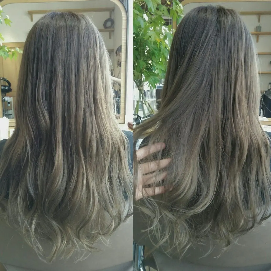 ロング カラー ヘアカラー 青木 みなのヘアスタイル
