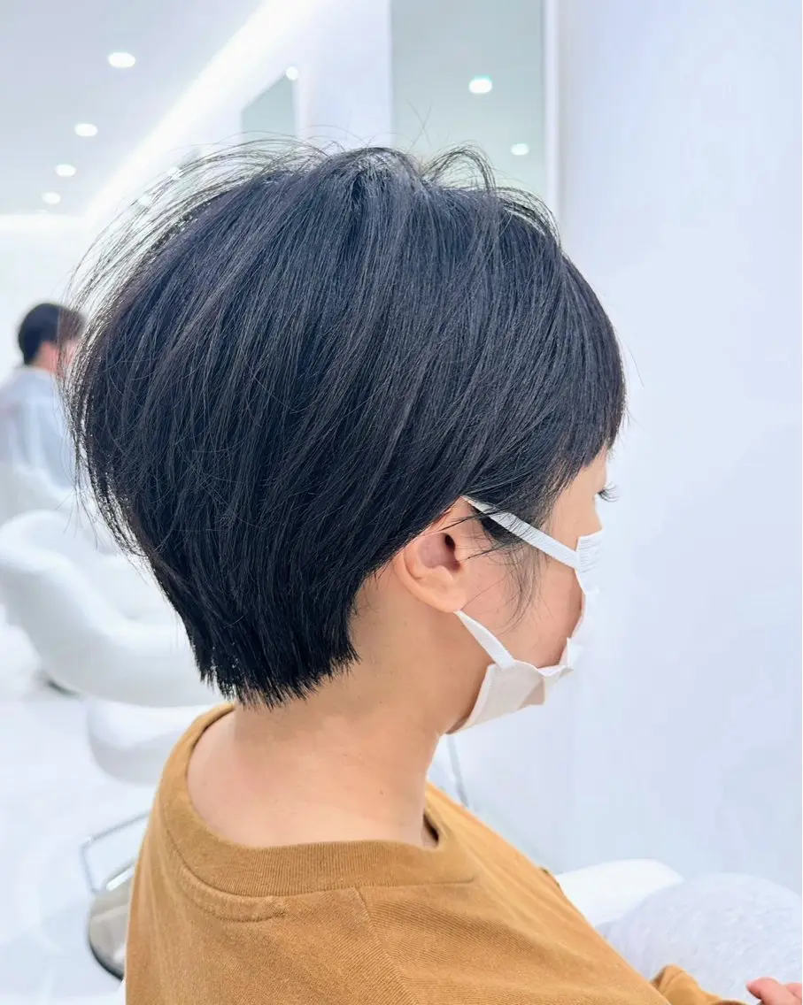 ショートカットにしたい方大募集✨2㎝以上切らせていただける方！ご予約後メッセージでご希望のスタイルをお伺いします。の写真