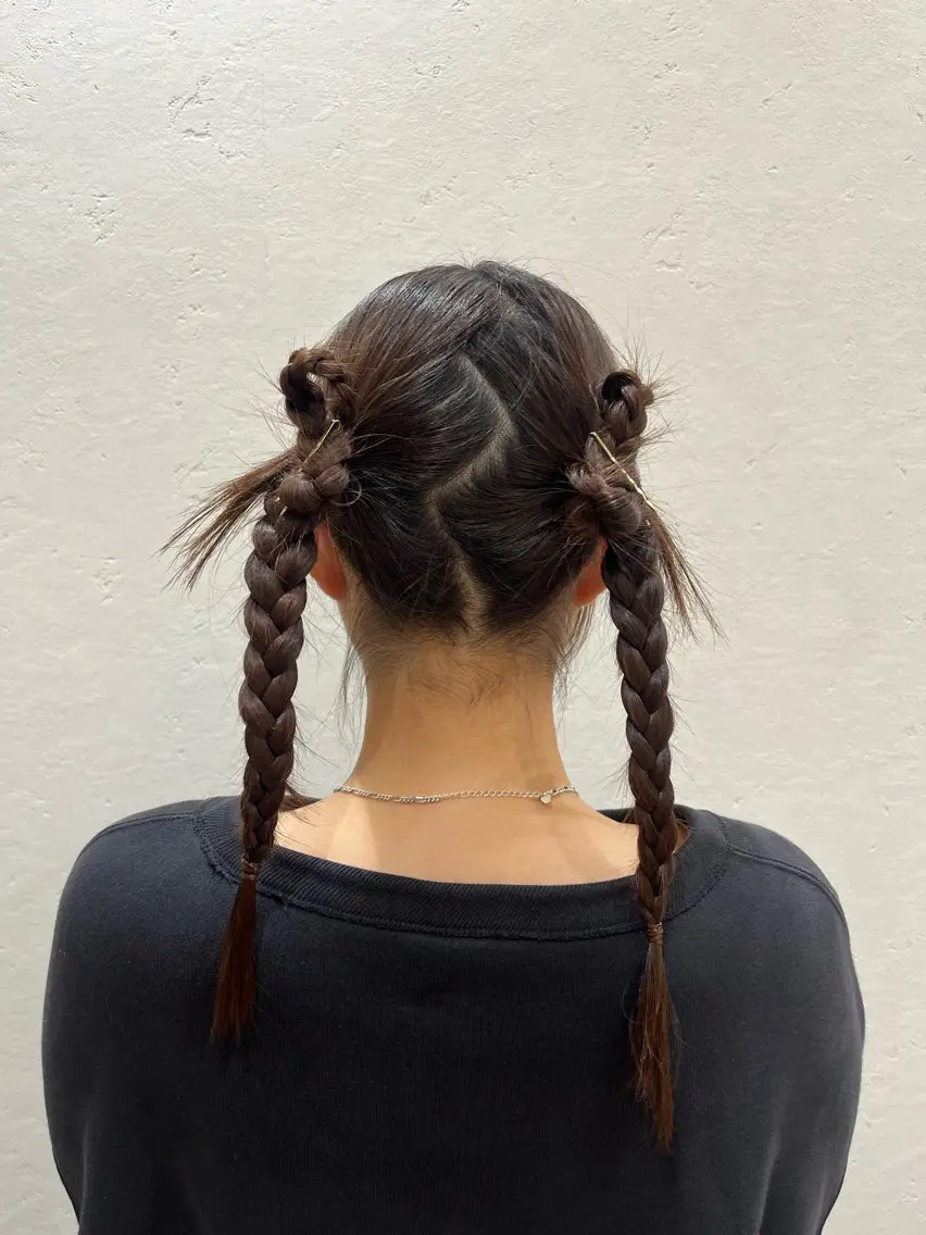 ヘアアレンジ ブリーチなしダブルカ ラー🎀透明感/AOのヘアスタイル