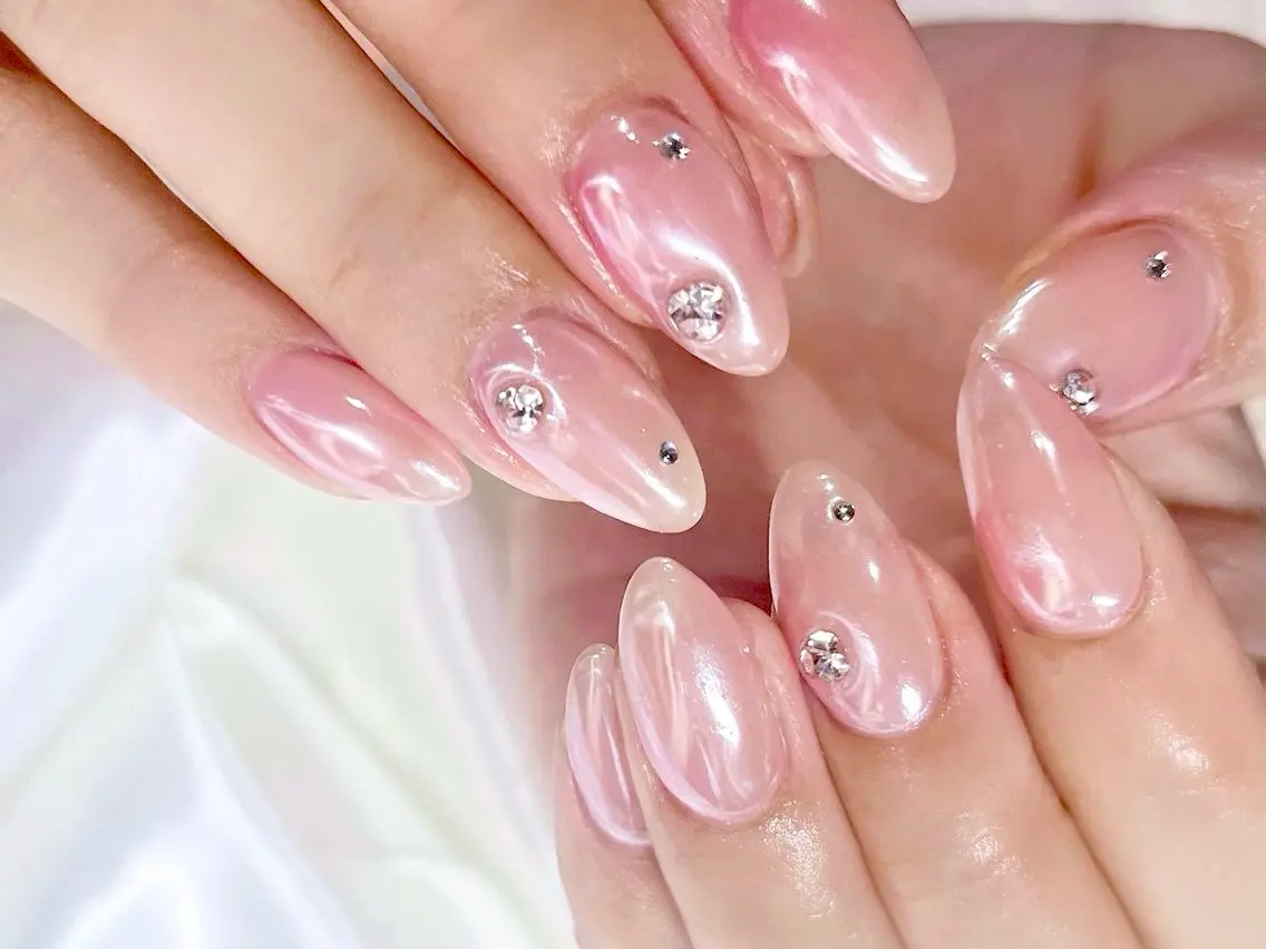 【初回限定お試し価格🉐】オフ込み💅ミラー/オーロラネイル🫧ベースカラー有の写真