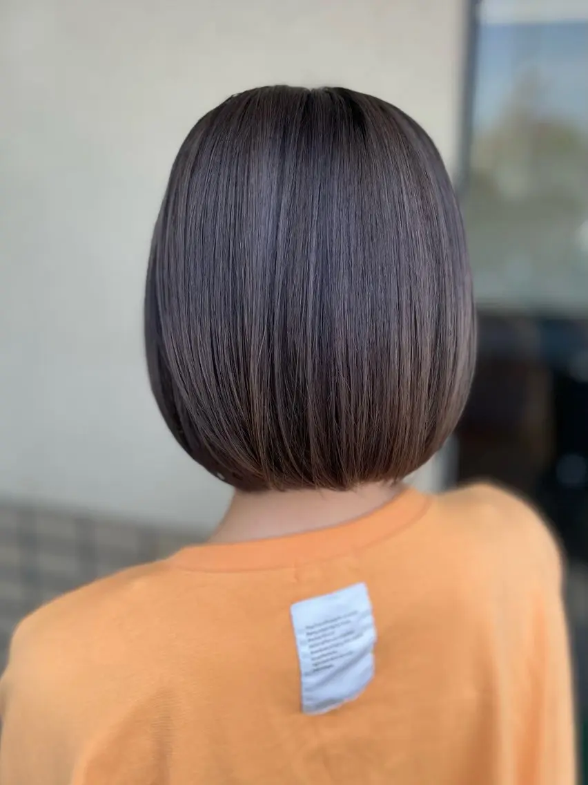 ショート カラー ブリーチ ブラウンカラー ヘアカラー 沢田 瞳のヘアスタイル