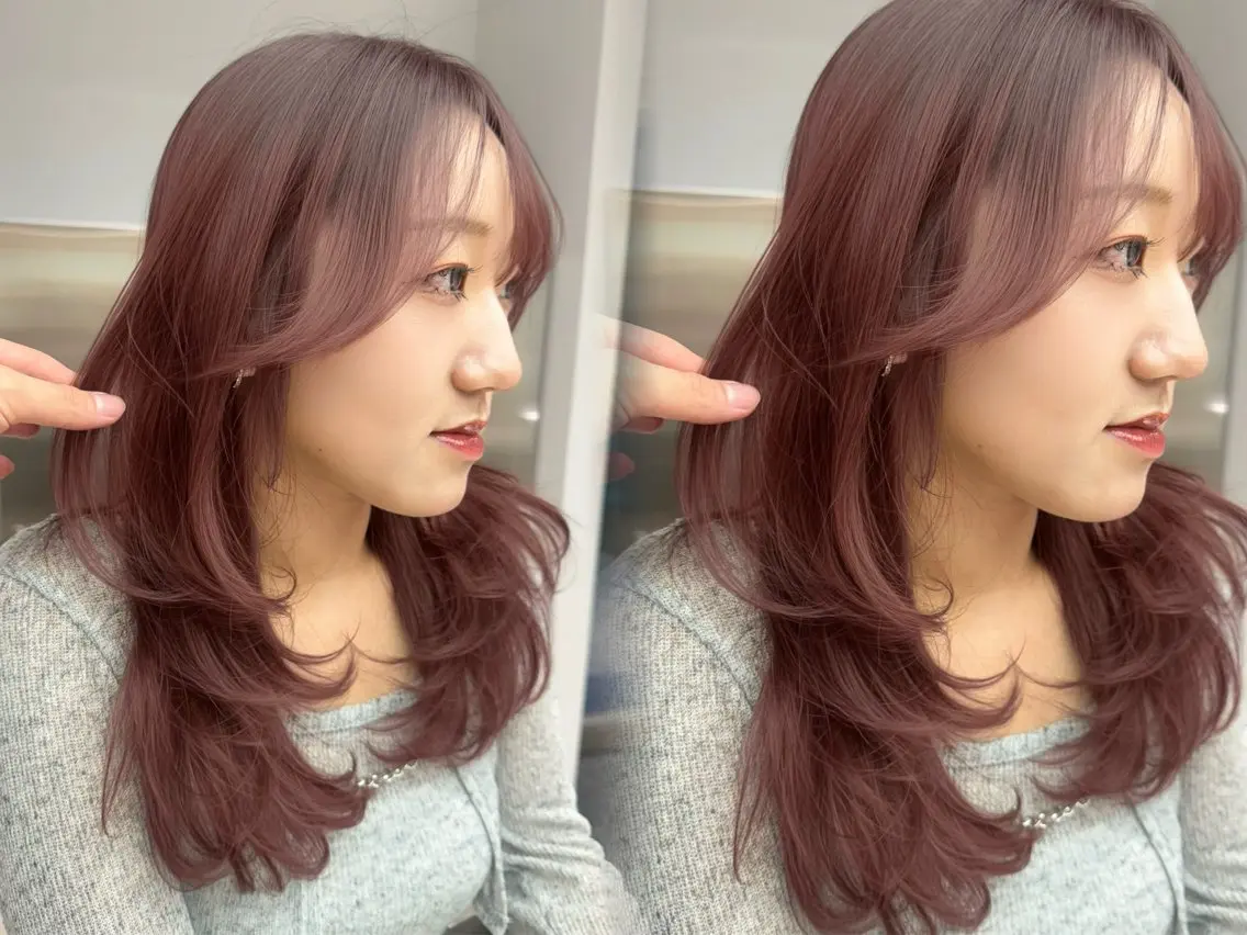 ロング カラー カット ヘアカラー トリートメント レイヤー/縮毛矯正 マスター✨️タケルのヘアスタイル