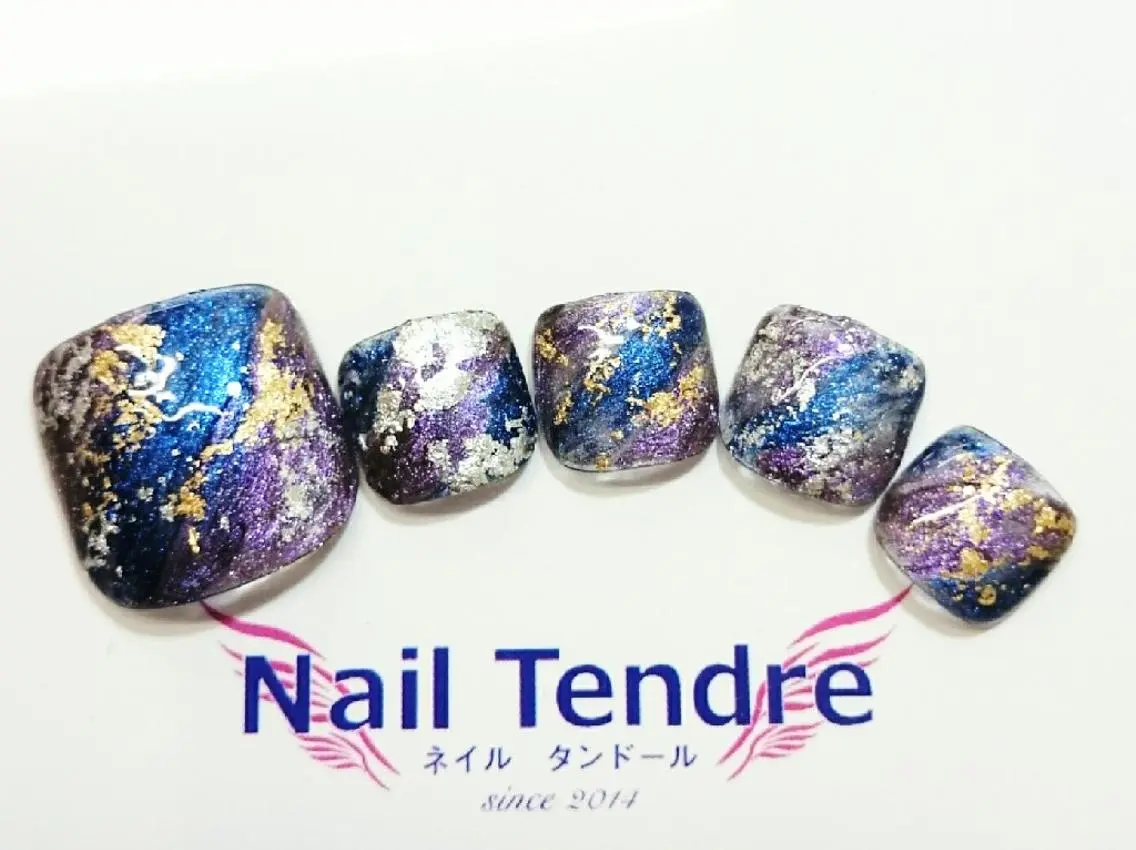 ネイル アートネイル ジェルネイル ソフトジェル ストーンネイル フットネイル Nail  Tendreのネイルデザイン