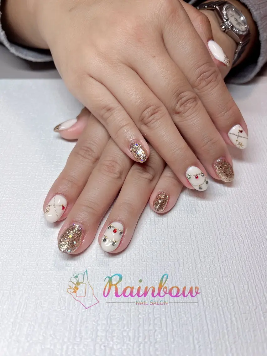 ネイル 冬ネイル クリスマス Rainbow Nailのネイルデザイン