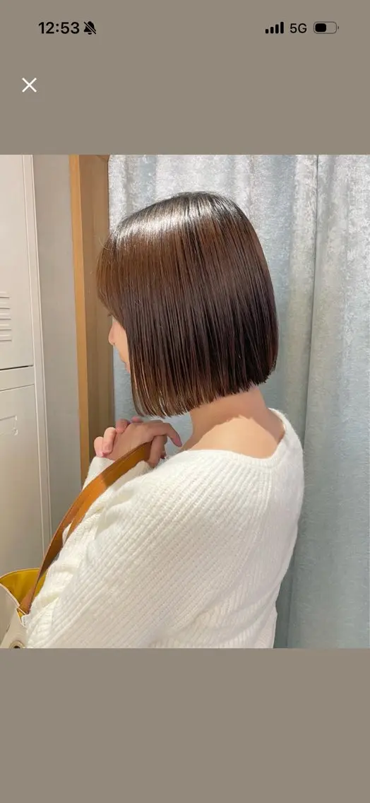 ショート カット ヘアカラー 縮毛矯正 トリートメント オリーブベージュ/シ ョートボブたまき🧡のヘアスタイル