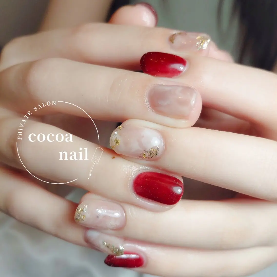 ネイル 夏ネイル ハンドネイル cocoa nail 　mayaのネイルデザイン
