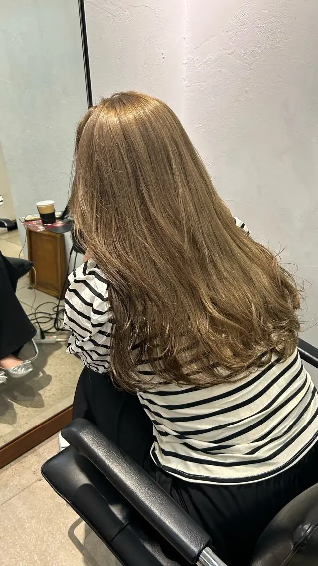 ロング カラー カット ヘアカラー トリートメント ❕マンツーマン施術❕ 🍊Moemiのヘアスタイル
