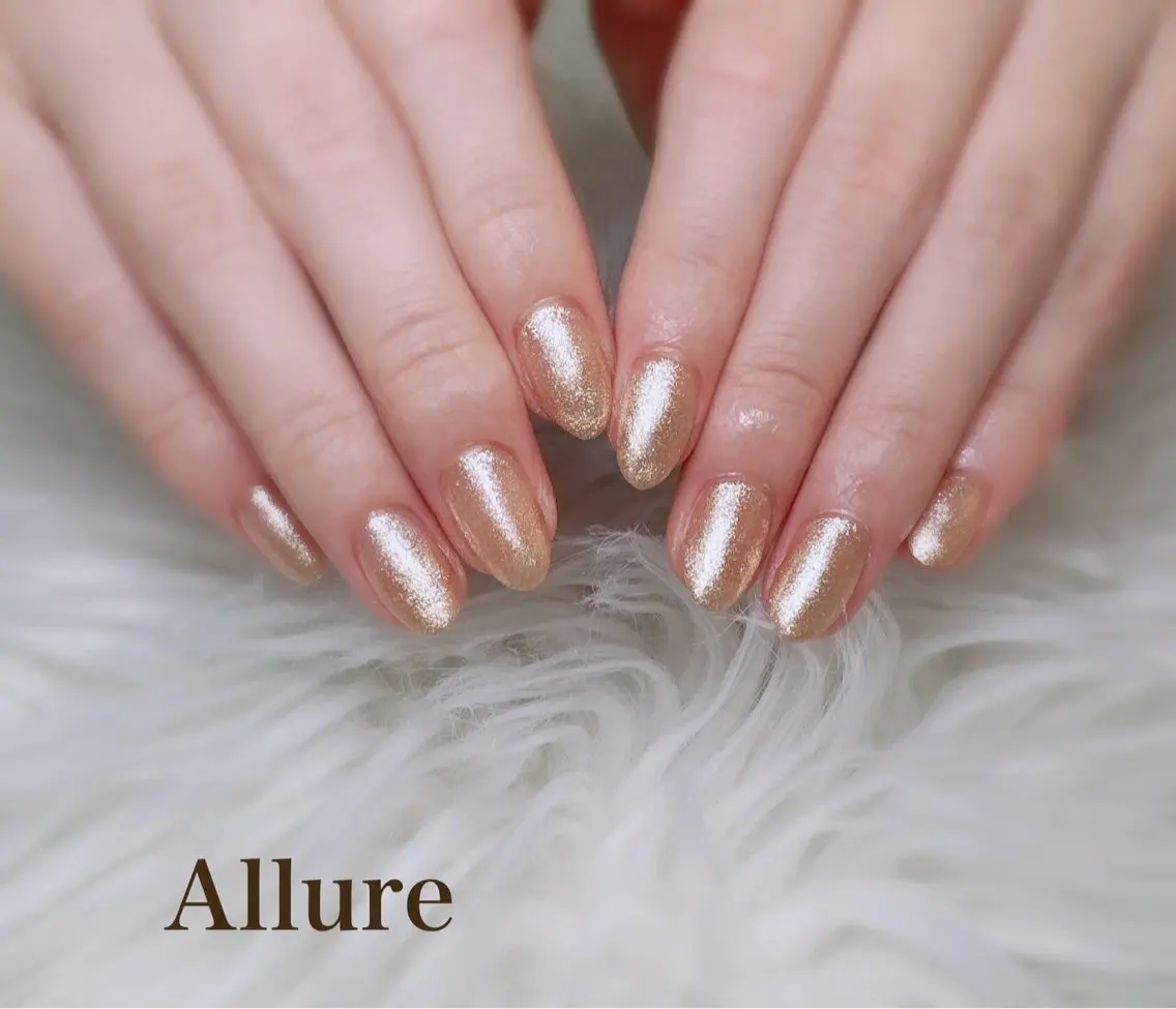 ネイル キラキラネイル ワンカラーネイル Allure Yuuのネイルデザイン