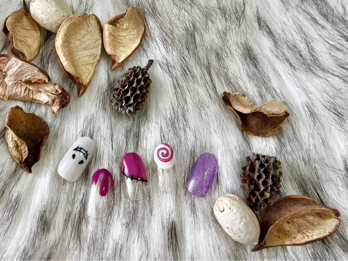 ネイル ジェルネイル ハロウィン メンズネイル パラジェル ワンホンネイル kiki nail &brow二子玉川のネイルデザイン