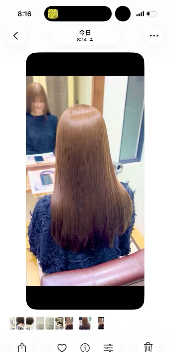 ロング カラー ベージュカラー ブラウンカラー オリーブベージュ ロング トリートメント ヘアカラー トリートメント ヒナ/酸性ストレート ・艶カラー🌿のヘアスタイル