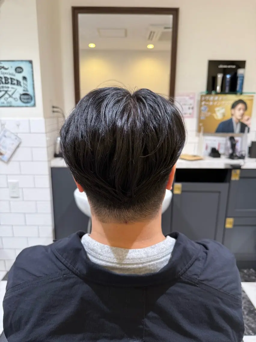 ミディアム ヘアアレンジ メンズ 三ノ輪理容師 長峯丈士のヘアスタイル