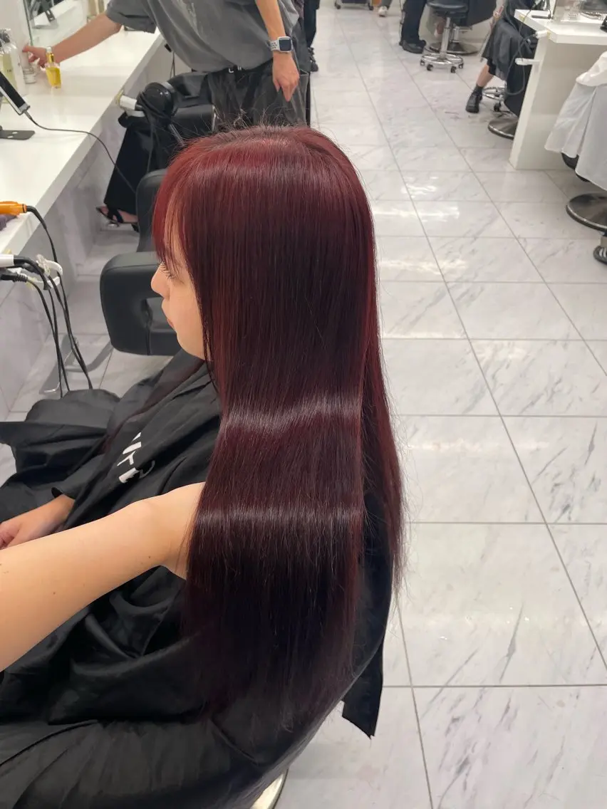ロング カラー ヘアアレンジ ヘアカラー トリートメント ヘアセット 💗横浜美容室 💗HARUNAのヘアスタイル