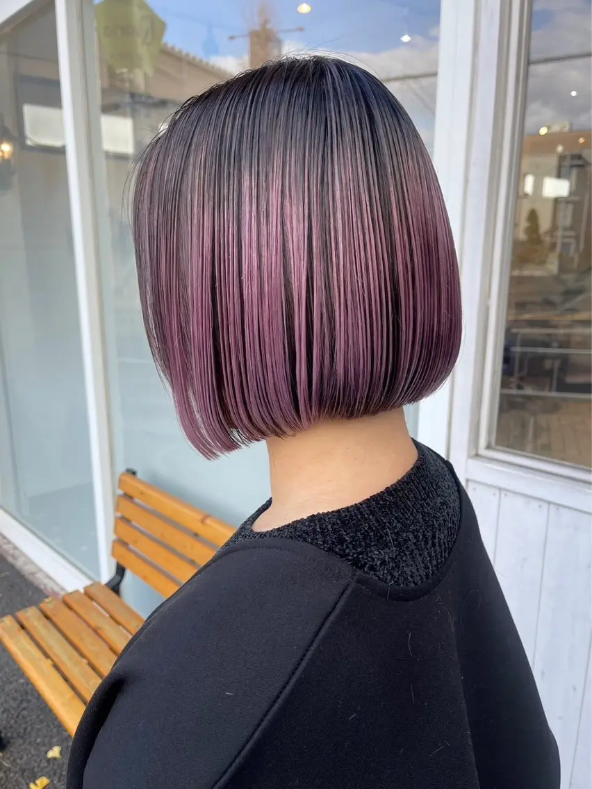 ミディアム カット ヘアカラー トリートメント 🍭透明感カラー 志賀拓海🍬🌈のヘアスタイル