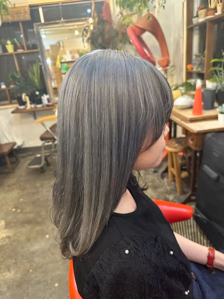 セミロング カラー 完全個室/ケアカラー 🌟misaki🌟のヘアスタイル