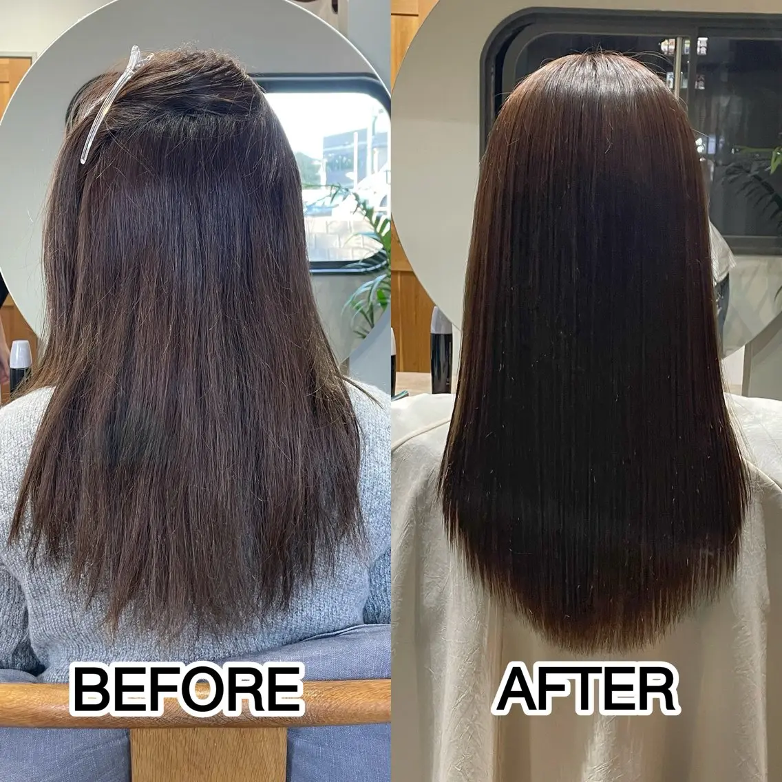セミロング 髪質改善 トリートメント 野間 祐哉のヘアスタイル