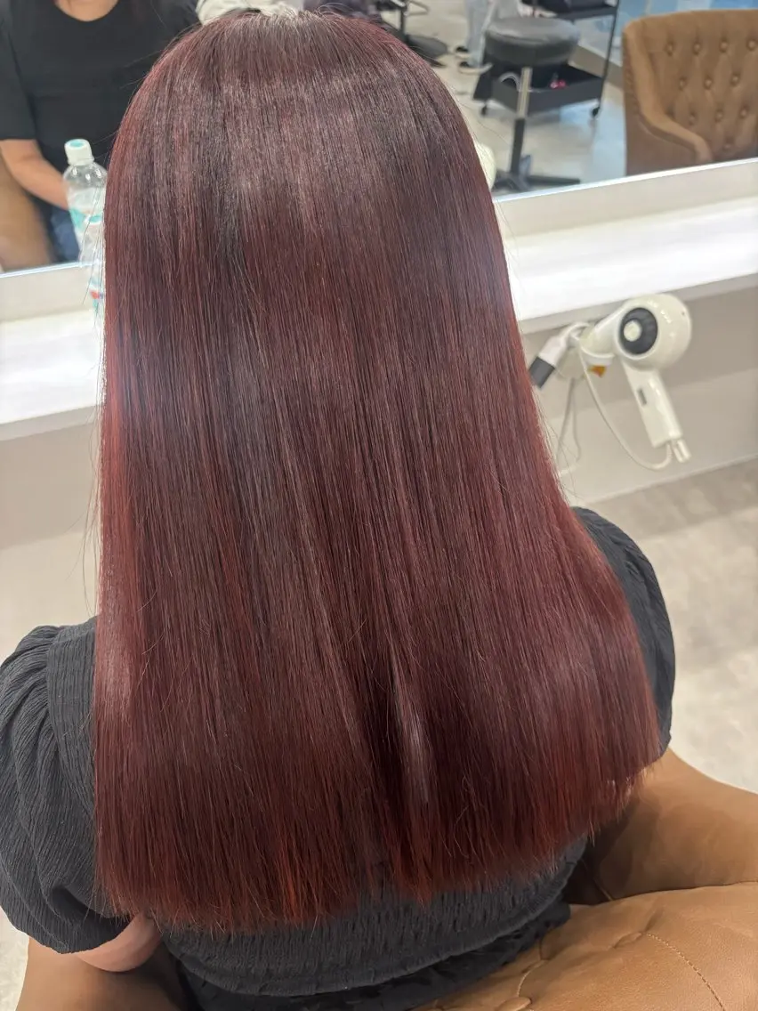 ロング カラー カット ヘアカラー トリートメント 小川 翠のヘアスタイル