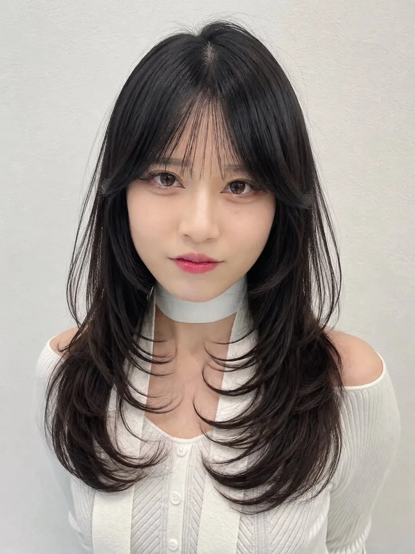 ロング カット トリートメント レイヤーカット TENSHOのヘアスタイル